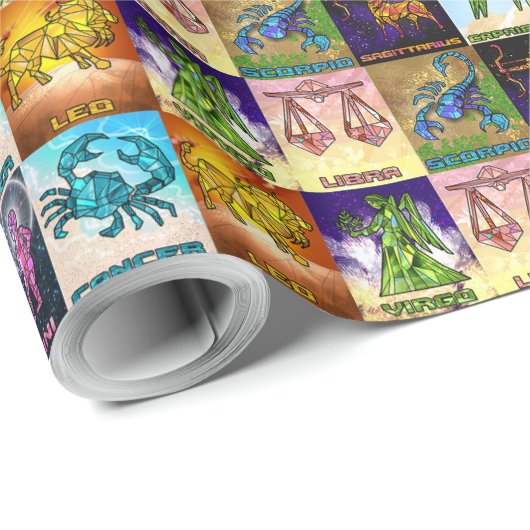 Tiled Zodiac Geschenkpapier (Rolleneckpunkt)