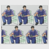 Tiler am Arbeitsplatz Geschenkpapier (Flach)