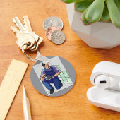 Tiler am Arbeitsplatz Schlüsselanhänger