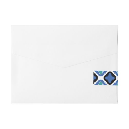 Tiles-Abzeichen Rundum-Adressaufkleber (Rückseite)