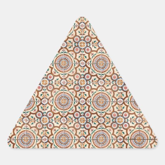 Tiles-Ceramic Dreieckiger Aufkleber (Vorderseite)