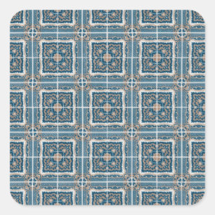 Tiles-Ceramic Quadratischer Aufkleber