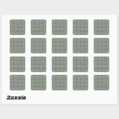 Tiles-Ceramic Quadratischer Aufkleber (Blatt)