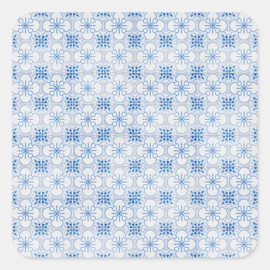Tiles-Ceramic Quadratischer Aufkleber (Vorderseite)