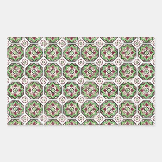 Tiles-Ceramic Rechteckiger Aufkleber (Vorderseite)