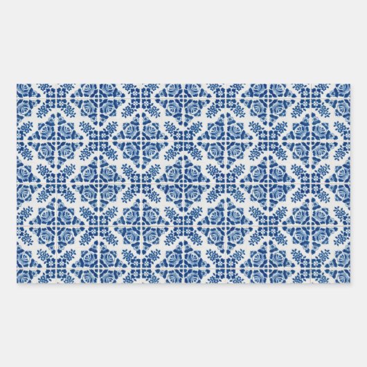 Tiles-Ceramic Rechteckiger Aufkleber (Vorderseite)