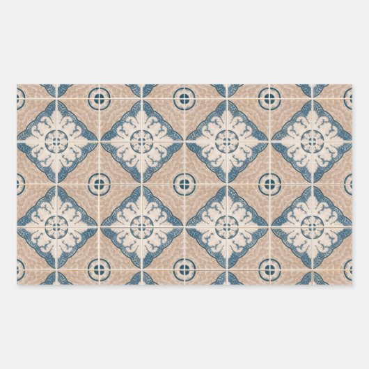 Tiles-Ceramic Rechteckiger Aufkleber (Vorderseite)