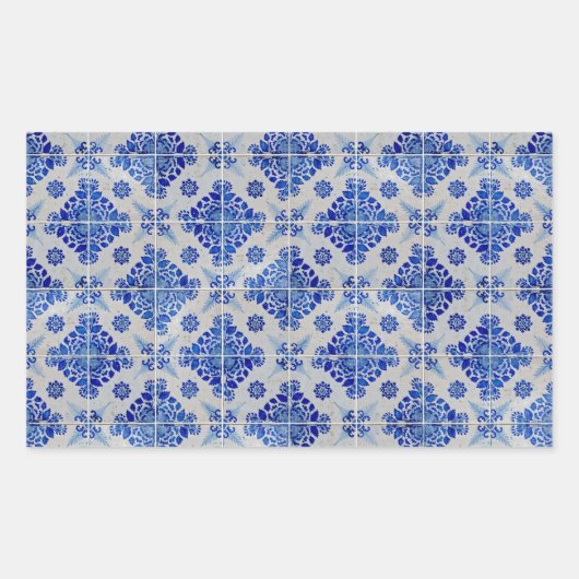 Tiles-Ceramic Rechteckiger Aufkleber (Vorderseite)