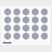 Tiles-Ceramic Runder Aufkleber (Blatt)