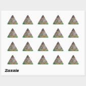 Tiles Dreieckiger Aufkleber (Blatt)