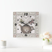 Tiles for the kitchen quadratische wanduhr (Zuhause)