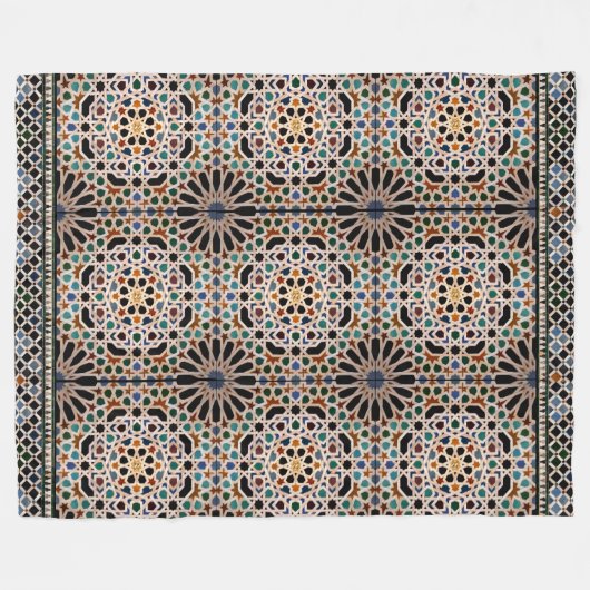 Tiles of the Alhambra Fleecedecke (Vorderseite (Horizontal))
