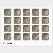 Tiles Quadratischer Aufkleber (Blatt)