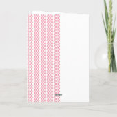 Tilet-Muster | Rosa geometrisches Design Karte (Rückseite)