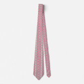 Tilet-Muster | Rosa geometrisches Design Krawatte (Vorderseite)