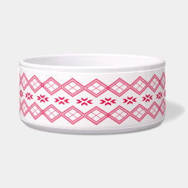 Tilet-Muster | Rosa geometrisches Design Napf