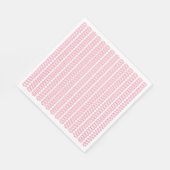 Tilet-Muster | Rosa geometrisches Design Serviette (Ecke)