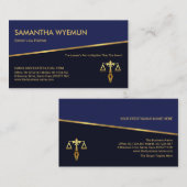 TilgGold Line Blue Shades Barrister Paralegal Visitenkarte (Vorne/Hinten)