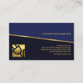 Tilggold Line Blue Shades Electrical Visitenkarte (Rückseite)