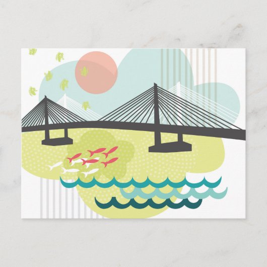 Tilikum Crossing Portland Postcard Postkarte (Vorderseite)