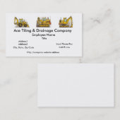 Tilings-Maschinen-Baugewerbe-Karten Visitenkarte (Vorne/Hinten)