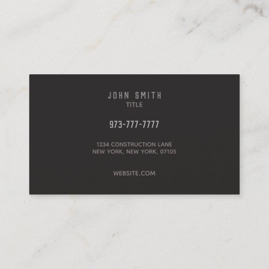 Tilings-Slogan-Visitenkarten Visitenkarte (Rückseite)