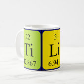 Tilio Periodenname Tasse (Vorderseite Links)