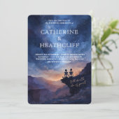 Till Death and End of Time Wedding Invitation Einladung (Stehend Vorderseite)