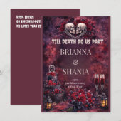 Till Death Do Us Part Einladung (Vorne/Hinten)