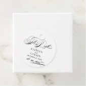 Till Death Do Us Part Elegant Gothic Wedding Geschenkanhänger (Beispiel)