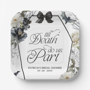 Till Death Do Us Part Halloween Brautparty Pappteller