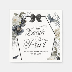 Till Death Do Us Part Halloween Brautparty Serviette