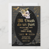 Till Death Do Us Part Halloween Couples Shower Einladung (Vorderseite)