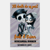 Till Death Do Us Part Halloween Wedding Acrylschild (Vorderseite)