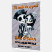 Till Death Do Us Part Halloween Wedding Acrylschild (Winkel)
