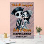 Till Death Do Us Part Halloween Wedding Acrylschild (Hochzeit)