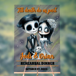 Till Death Do Us Part Halloween Wedding Acrylschild