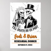 Till Death Do Us Part Halloween Wedding Hanging Poster (Vorne)