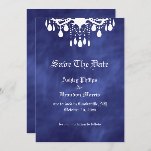 Till Death Do Us Part in Purple Haze Save the Date (Vorne/Hinten)