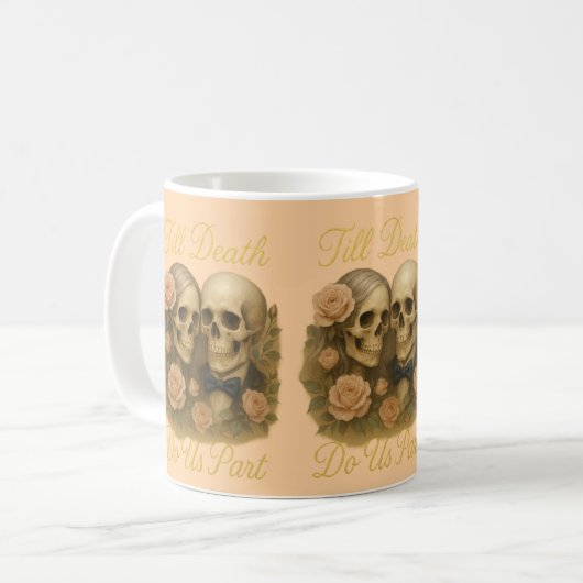 Till Death Do Us Part Kaffeetasse (Vorderseite Links)