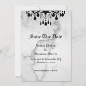 Till Death Do Us Part Marble Save the Date (Vorderseite)