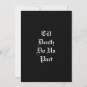 Till Death Do Us Part Marble Save the Date (Rückseite)