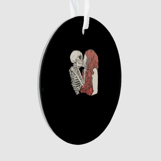 Till Death Do us Part Skeleton Art Classic Ornament (Vorderseite)
