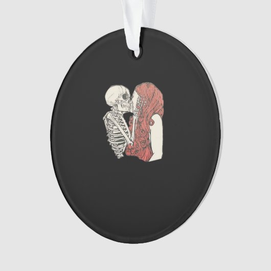Till Death Do us Part Skeleton Art Classic Ornament (Vorderseite)