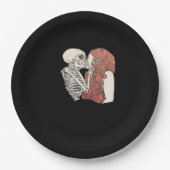 Till Death Do us Part Skeleton Art Classic Pappteller (Vorderseite)