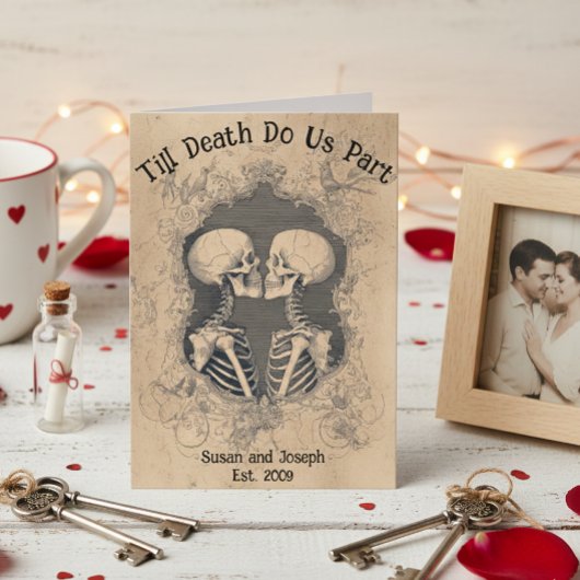 Till Death Do Us Part Skeleton Couples  Karte