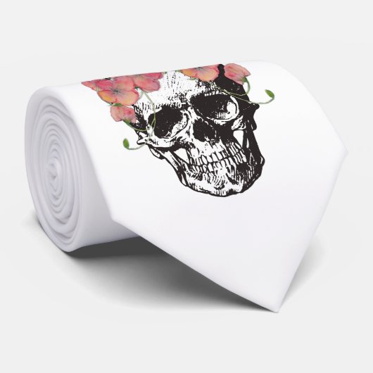 Till Death Do Us Part Skull Wedding tie Krawatte (Gerollt)