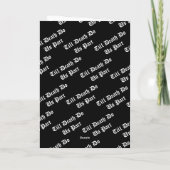 Till Death Do Us Part Valentine's Day Card White Dankeskarte (Rückseite)