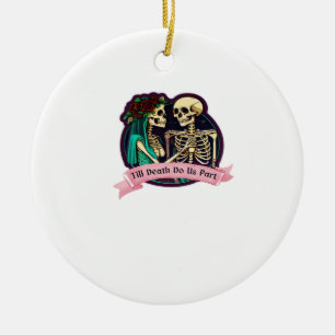 Till Death Do Us Part Valentinstag-Kunst – Gruseli Keramik Ornament