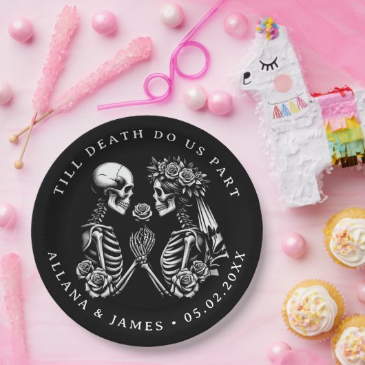 Till Death Do Us Part Wedding Pappteller (Party)